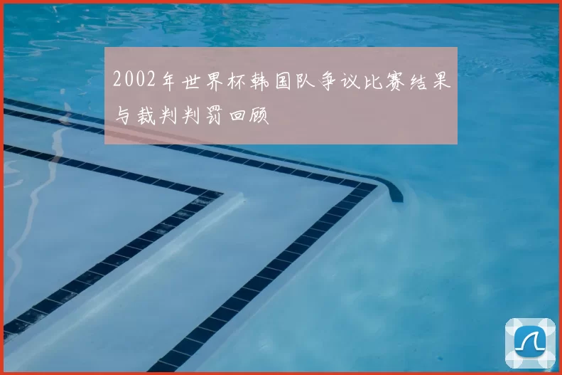 2002年世界杯韩国队争议比赛结果与裁判判罚回顾
